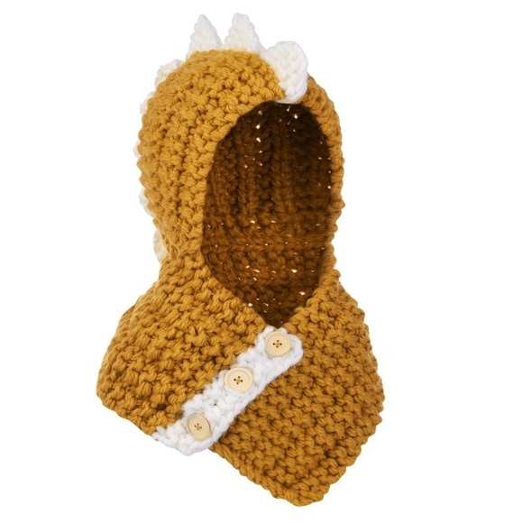 Kids Winter Hat Scarf Dinosaur - Picture 2 of 7